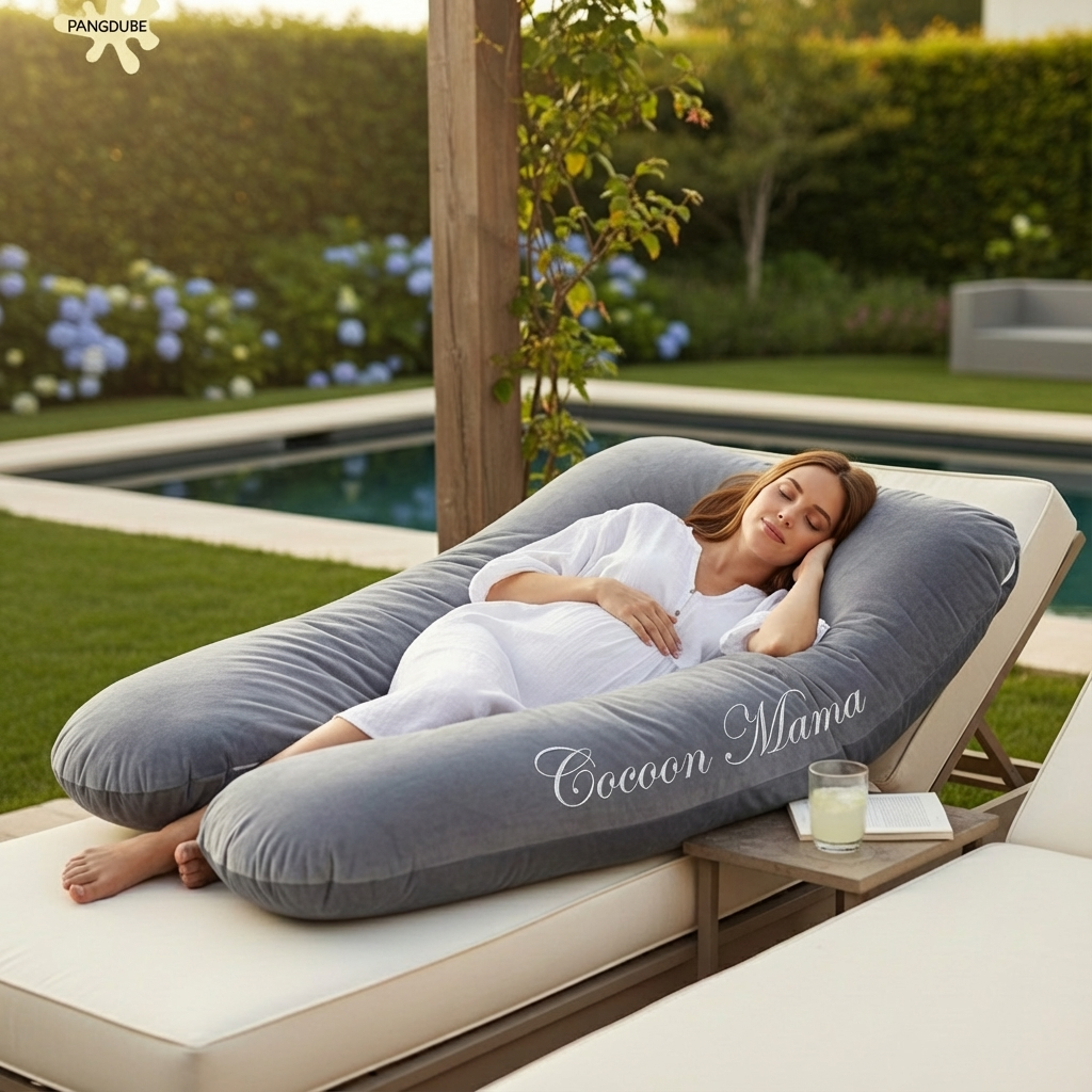 PANGDUBE Pregnancy Pillow 130*70cm Sleeping Waist Pillow for Pregnant Women Nursing Pillow Breastfeeding Cushion for Women