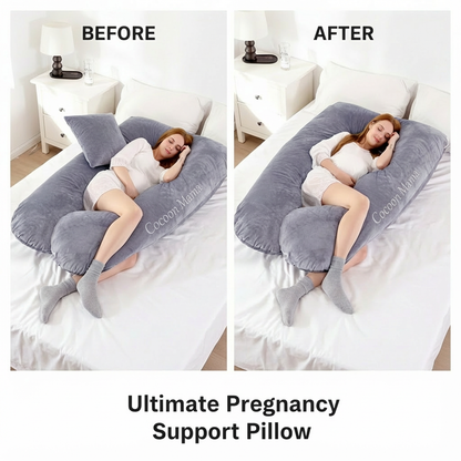 PANGDUBE Pregnancy Pillow 130*70cm Sleeping Waist Pillow for Pregnant Women Nursing Pillow Breastfeeding Cushion for Women